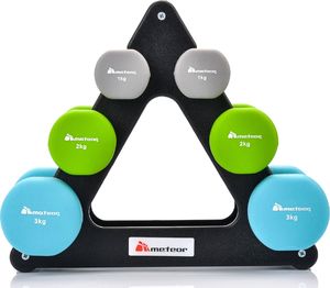 Meteor hantle 30189 neoprenowe 6 x Różne rodzaje obciążenia w zestawie 4