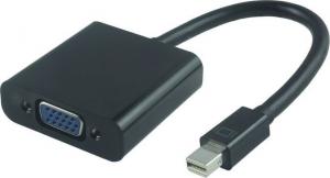 Adapter AV MicroConnect DisplayPort Mini - D-Sub (VGA) czarny (MDPVGA2B) 1