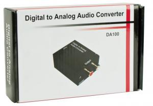 Adapter AV MicroConnect Toslink - RCA (Cinch) czarny (MC-DAC) 1