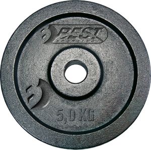 Best Sporting Obciążenie Żeliwne Czarne 5 kg Fi 30mm 1