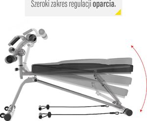 L8022 ŁAWKA DO ĆWICZEŃ HMS PREMIUM 12