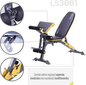 LS3061 ŁAWKA POD SZTANGĘ HMS PREMIUM 7