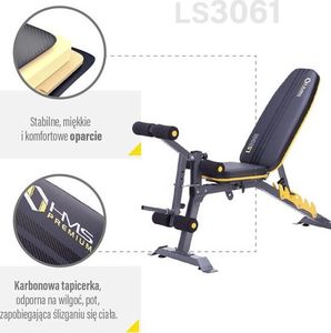 LS3061 ŁAWKA POD SZTANGĘ HMS PREMIUM 8