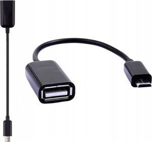 Adapter USB microUSB - USB Czarny  (5904208506942) 1