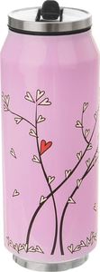 Orion Kubek termiczny termos bidon drzewo z sercami różowy PUSZKA 400 ml 2