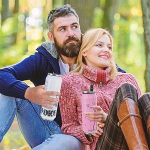 Orion Kubek termiczny termos bidon drzewo z sercami różowy PUSZKA 400 ml 3