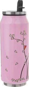 Orion Kubek termiczny termos bidon drzewo z sercami różowy PUSZKA 400 ml 4