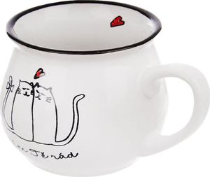 Orion Kubek ceramiczny z uchem koty kotki do picia kawy herbaty 300 ml 3