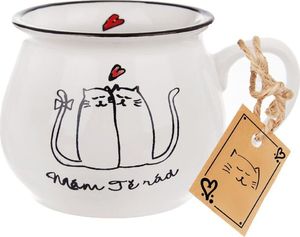 Orion Kubek ceramiczny z uchem koty kotki do picia kawy herbaty 300 ml 4