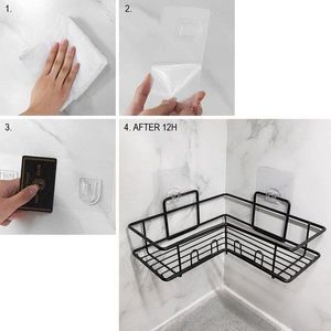 Koszyk prysznicowy Vilde narożny czarny (569004) 6