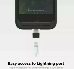 Mophie Etui Ładowanie Indukcyjne Skórzane Iphone 7 / 8 / Se 2020 Czarny Standard 2