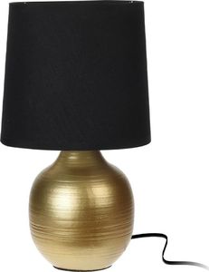 Lampa stołowa Vilde Lampa stołowa z kloszem abażurem lampka nocna czarna złota 27x15 cm 1