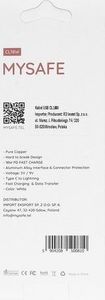 Kabel USB Mysafe USB-C - Lightning 1 m Biały (5904208500810) 3