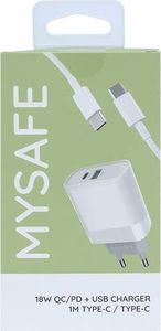 Ładowarka Mysafe CH18W 1x USB-A 1x USB-C  (5904208500742) 2