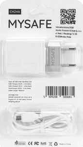 Ładowarka Mysafe CH24A 2x USB-A  (5904208500681) 4