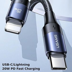 Kabel USB Usams USB-C - Lightning 3 m Czarny (6958444973326) 2