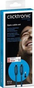 Kabel Clicktronic Toslink - Toslink 0.5m granatowy (70365) 5