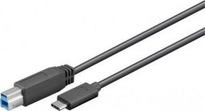 Kabel USB Goobay USB-B - USB-C 1 m Czarny (67986) 1