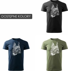 Topslang Koszulka z psem buldogiem francuskim buldog francuski męska czarna REGULAR S 3