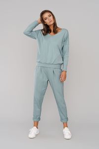 Italian fashion Italian Fashion Komplet damski dres KARINA długi rękaw długie spodnie mięta S 1