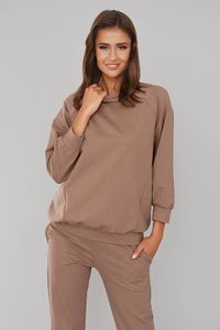 Italian fashion Italian Fashion Komplet damski dres ALTA rękaw 3/4 długie spodnie camelowy XL 1