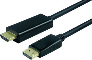 Kabel Roline DisplayPort - HDMI 3m czarny 1