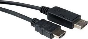 Kabel Roline DisplayPort - HDMI 3m czarny (11.04.5607) 1
