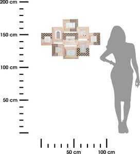 Ramka Atmosphera Stylowa drewniana ozdobna ramka na zdjęcia 9 zdjęć 3