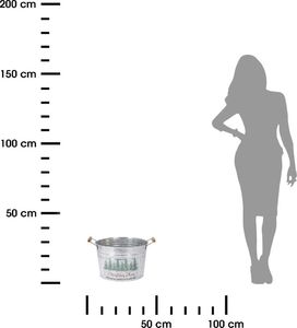 Dekoracja domu Donica na choinkę metalowa wzór 2 3