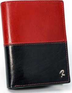Rovicky Skórzany portfel pionowy dwukolorowy składany Rovicky 1