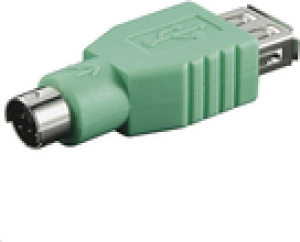 Adapter USB MicroConnect USB - PS/2 Zielony  (USBAFPS2) 1