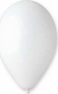 Gemar Balony pastelowe Białe, G120, 33 cm, 50 szt. 1