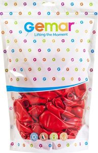Gemar Balony pastelowe Czerwone, G120/45, 33 cm, 50 szt. 2
