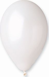 Gemar Balony metaliczne Perłowo-Białe, GM110, 30 cm, 100 szt. 1
