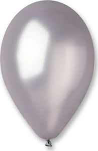 Gemar Balony metaliczne Srebrne, GM120, 33 cm, 50 szt. 1