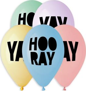 Gemar Balony Premium Hel Hooray, 13 cali/ 5 szt. 1