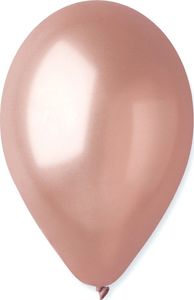 Gemar Balony metaliczne Różowo-Złote, GM110, 30 cm, 100 szt. 1