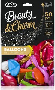 GoDan Balony metaliczne Różnokolorowe Mix, B&C, 30 cm, 50 szt. 2