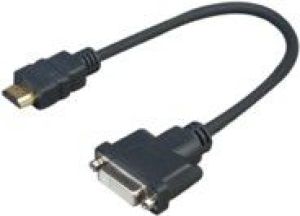 Kabel VivoLink HDMI - DVI-D 0.2m czarny (PROHDMIADAPDVI) 1