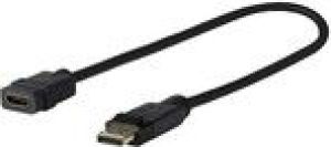 Kabel VivoLink DisplayPort - HDMI 0.2m czarny (PRODPADAPHDMI) 1