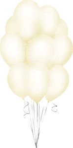 GoDan Balony makaroniki Waniliowe, Beauty&Charm, 30 cm, 10 szt. 1
