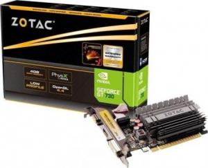 Zotac ZOTAC Karta graficzna GeForce GT730 4GB DDR3 64bit DVI/HDMI/VGA 1