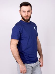 Yoclub Podkoszulka t-shirt bawełniany męski granat relax M 1