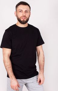 Yoclub Podkoszulka t-shirt bawełniany męski czarny gładki XXL 1