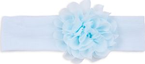 Yoclub Opaska dziewczęca bawełniana szeroka błękitna z kwiatkiem 50-52 1