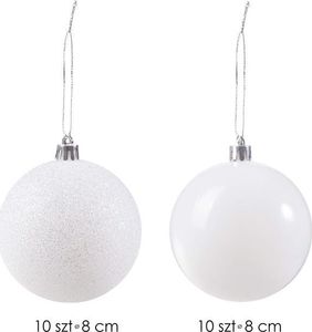 Springos Bombki choinkowe na choinkę 8 cm zestaw 20 szt. UNIWERSALNY 6