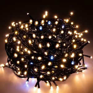 Lampki choinkowe Springos 300 LED białe ciepłe 8