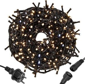 Lampki choinkowe Springos 1000 LED białe ciepło-zimne 7