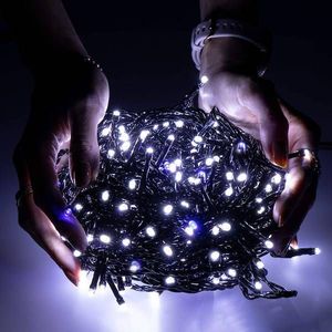 Lampki choinkowe Springos 1000 LED biało-niebieskie 7