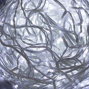 Springos Kurtyna świetlna 500 led girlanda, lampki wewnętrzno-zewnętrzne sople zimny biały z flash UNIWERSALNY 3